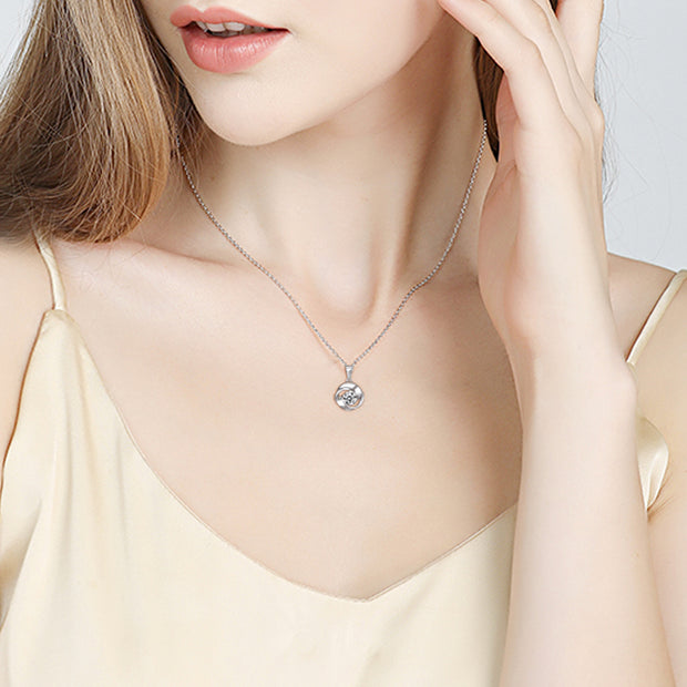 925 Sterling Silver Chain with Stone Pendant