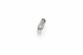 92.5 Sterling Silver Zircon Geometric Ring For Men