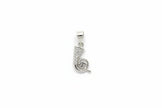 925 Sterling Silver Trumpet Shaped Pendant For Women