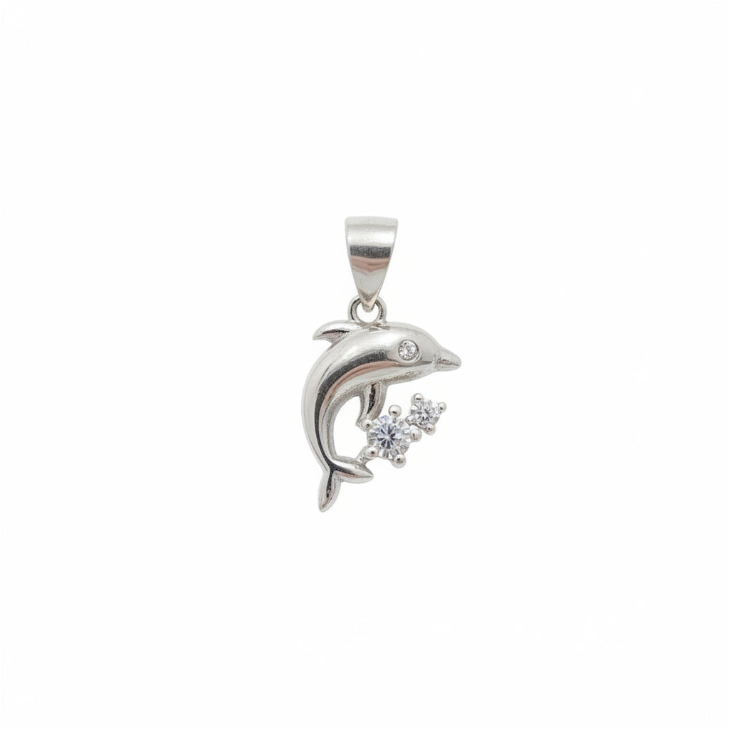925 Sterling Silver Dolphin Pendant For Women