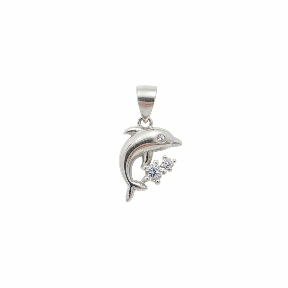 925 Sterling Silver Dolphin Pendant For Women