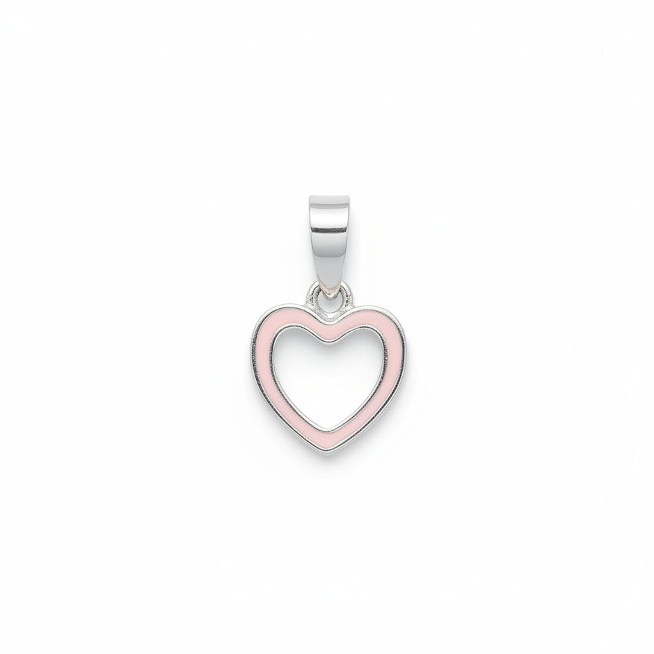 925 Sterling Silver Heart Shaped Pendant For Women