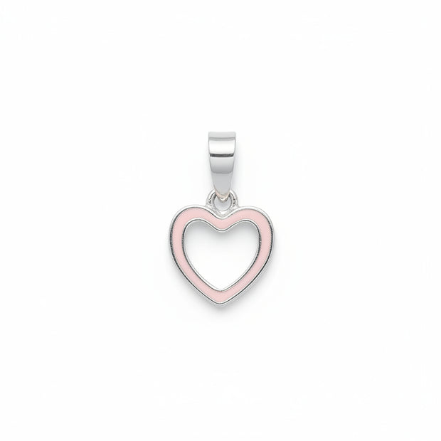 925 Sterling Silver Heart Shaped Pendant For Women