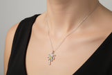 925 Sterling Silver Chain With Palmtree Pendant