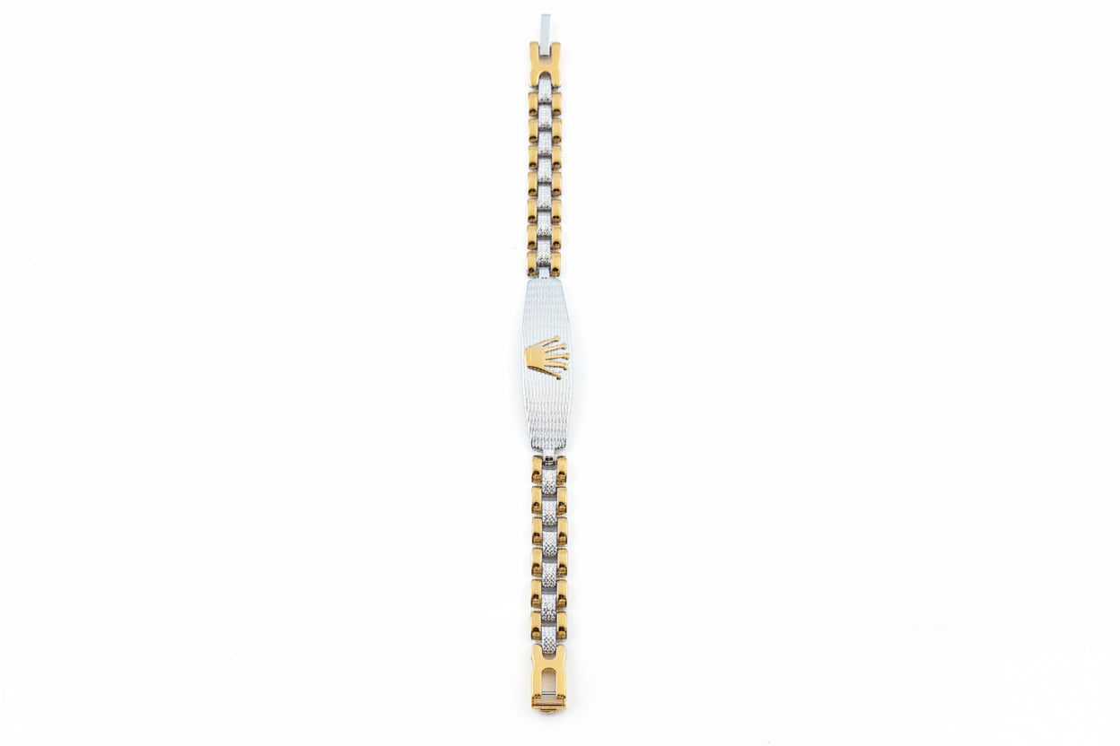 92.5 Gold Coated Silver Men Bracelet