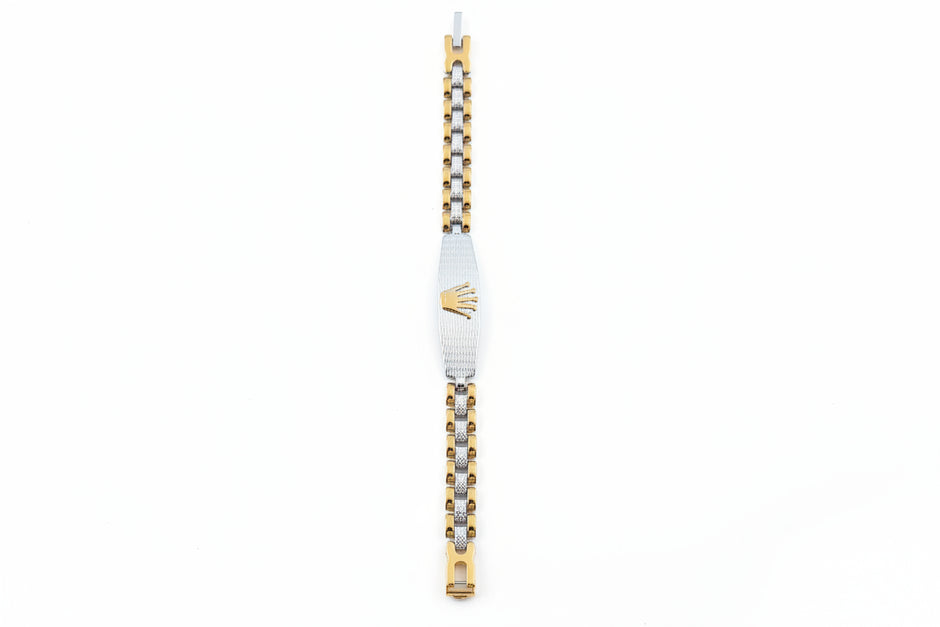 92.5 Gold Coated Silver Men Bracelet