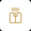 Free Shipping Icon - Gold